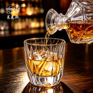 Bohemia Crystal Whiskey Glass 301-400ml Lead Free Cocktail Party Use - Product Image 1