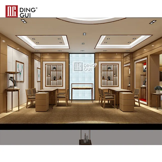 High-end Luxury the Most Popular Store Interior Pedestal Tower Showcase for Jewelry Luxury Jewelry Display Furniture