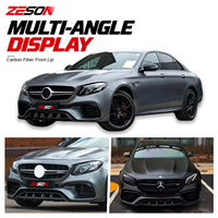 Lèvre de pare-chocs avant en fibre de carbone véritable style AMG pour Mercedes-Benz W213 E63 E63S AMG Pre-LCI Berline Break 2017-2020