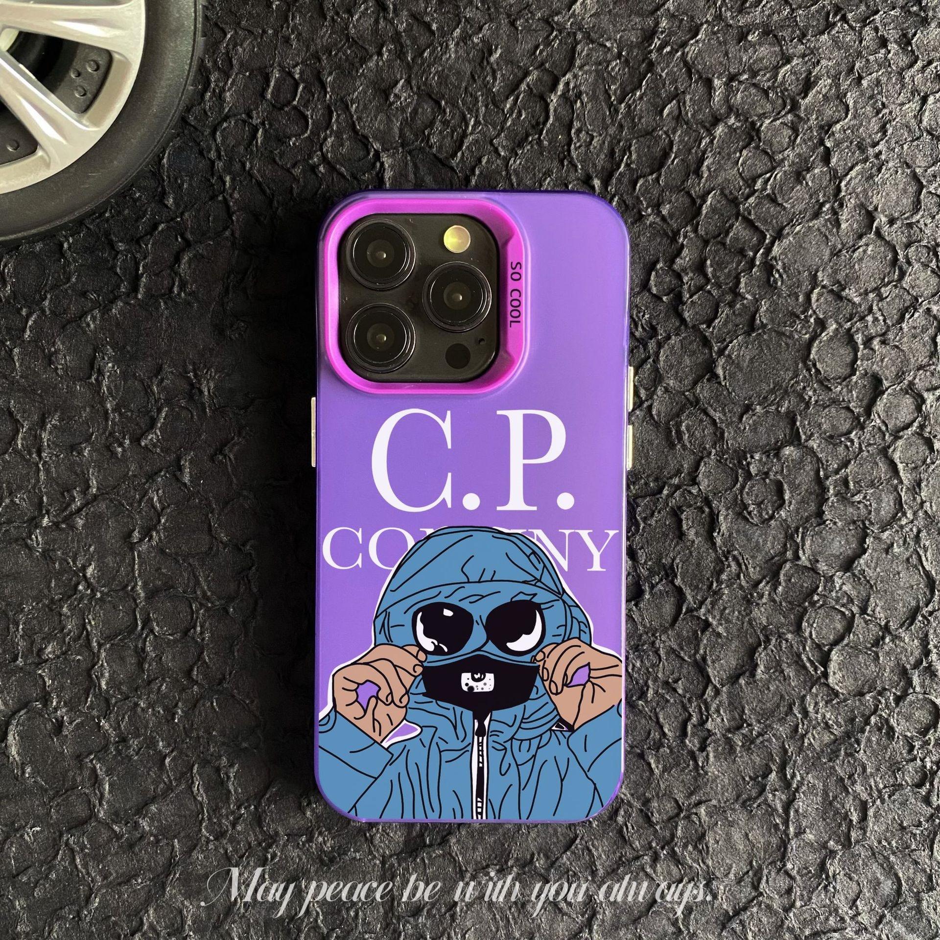 Color silver imd-deep purple-blue mask men