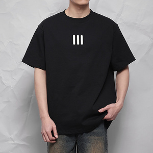 Personalizado OEM ODM fabricantes de ropa en relieve de gran tamaño de algodón liso bordado camisetas hombres mujeres familia a juego 100% algodón - Product Image 4
