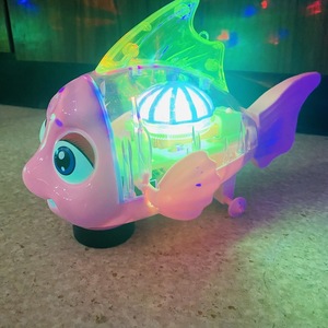 Jouet Électrique Poisson-Pieuvre Transparent Lumineux avec Son et Lumière 25cm pour Enfants, Jouet LED en Plastique - Product Image 2