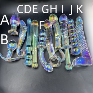 Glatte Borosilikatglas-Dildo mit Leichter Silberbeschichtung für Prostata- & G-Punkt-Massagegerät, Sexspielzeug für Frauen oder Männer - Product Image 2