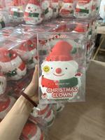 Coffret Cadeau de Noël Trois Pièces : Père Noël, Bonhomme de Neige, Élan – Série Jour de Noël – Grand Jouet Anti-Stress à Rebond Lent