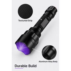 <span class=keywords><strong>Linterna</strong></span> UV LED Industrial <span class=keywords><strong>Alonefire</strong></span> C8 de 365nm, Detector de Orina de Mascotas e Insectos, Recargable por USB, de Aluminio, Resistente al Agua IP65 - Product Image 5
