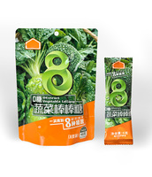 Sucettes aux légumes riches en 8 légumes et en vitamines, sans sucre, saines, emballées individuellement dans un sachet, fabriquées en Chine