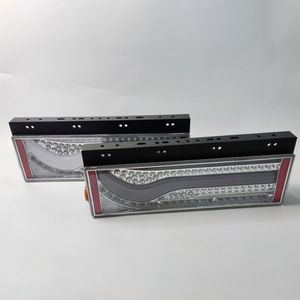 ไฟ LED สำหรับรถพ่วงรถบรรทุกหนักไฟท้ายเคียวไฟนำทางสีแดง/เทา/เหลือง24V - Product Image 1