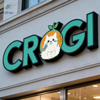 Letrero Luminoso Exterior para Tienda, Letrero con Letras Grandes, Logotipo Comercial Personalizado, Letrero LED para Supermercado, Uso en Publicidad Exterior