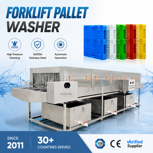 Máquina industrial de lavado de palets de plástico para piscinas de palets de alquiler, reparación, reacondicionamiento y limpieza de bandejas de montacargas - Product Image 1