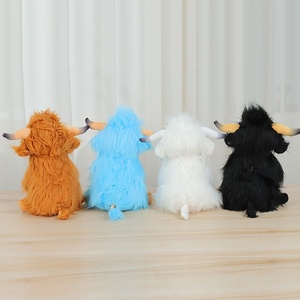 Peluche unisexe Vache des Highlands écossaise simulée, très détaillée, pour nouveau-né, cadeau d'anniversaire - Product Image 4