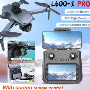 L600-1 Pro haute qualité 4K HD double caméra 5.5 pouces écran télécommande HD <span class=keywords><strong>Photo</strong></span> Transmission Mini pliable RC <span class=keywords><strong>Drone</strong></span> quadrirotor - Product Image 2