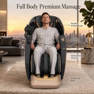 OYEAL Luxury Modern 3D Zero-Gravity Extended Track Multi Modes Chair <b>Balloon</b> Kneading Technology Foot - Product Image 2