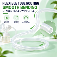Tuyau flexible en silicone transparent sur mesure OEM pour tire-lait, tube de remplacement pour accessoires de système de collecte de lait