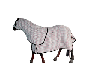 Легкие летние сетчатые попоны для лошадей в прохладную погоду, разработанные для снижения температуры шерсти, отпугивают насекомых и блокируют УФ-лучи. - Product Image 3
