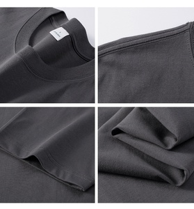 T-shirt <span class=keywords><strong>personnalisé</strong></span> avec logo, 260 g, lourd, ample, 100 % coton, style chinois, pour hommes, épaules tombantes, manches courtes, décontracté, unisexe - Product Image 3