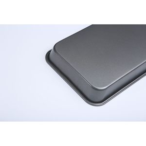 Bandeja de horno rectangular antiadherente de acero al carbono para rollos de pastel, galletas, pollo asado, utensilio multifuncional engrosado - Product Image 3
