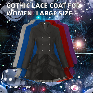 Disfraz gótico de Halloween para mujer, personaje Echo, talla grande, <span class=keywords><strong>ropa</strong></span> corta de encaje para actuaciones en escenario - Product Image 2