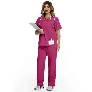 Women <strong>Scrubs</strong> Nursing Uniform Sets <strong>Purple</strong> Blue and Pink <strong>Scrubs</strong> Sets Tunic Spa Beauty Soft Stretch Uniforms Medical <strong>Scrub</strong> Uniforms - Product Image 5