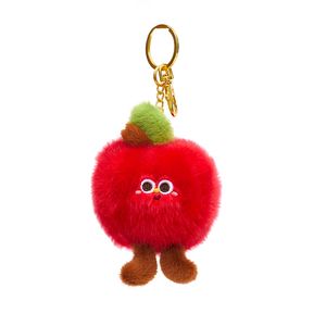 Llavero de Peluche de Manzana Roja Kawaii, Colgante de Muñeco de Peluche de Fruta de Dibujos Animados para Bolso - Product Image 2