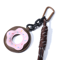 Pendentif de luxe pour sac à main, mini sac à monnaie, breloque, accessoires de sac à main, porte-clés en cuir avec cordon pour femmes et filles, décoration de sac.