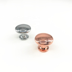 Zinc Alloy Solid Modern Furniture Hardware Round Cupboard <strong>Rose</strong> <strong>Gold</strong> Mushroom <strong>Knob</strong> - Product Image 2