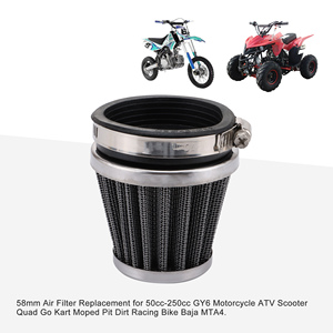 GOOFIT 58mm Filtre à <span class=keywords><strong>air</strong></span> de remplacement pour <span class=keywords><strong>50cc</strong></span>-250cc GY6 Moto ATV Scooter Quad Go Kart Moped Pit Dirt Racing Bike Baja MTA4 - Product Image 5