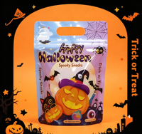 Sachet personnalisé imprimé avec fenêtre transparente, refermable, à fermeture éclair, Doypack, thermoscellable, en Mylar pour bonbons et chocolats