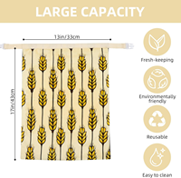 Lot de 2 sacs à pain en cire d'abeille, sac à pain en coton avec boucle de déverrouillage, réutilisable, écologique, stockage alimentaire, pain fait maison, lin biologique