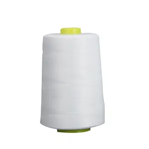 1kg rollo de bolsa de poliéster blanco crudo hilo de cierre 20s6 hilo de embalaje para máquina de coser de saco