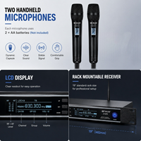 Microphone dynamique sans fil UHF professionnel JINJUE JU870 pour la scène et l'enseignement