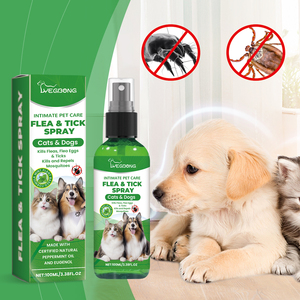 <span class=keywords><strong>Spray</strong></span> Répulsif <span class=keywords><strong>Anti</strong></span>-Puces et Tiques pour Animaux de Compagnie, Sûr pour Chats et Chiens, Doux et Efficace Contre les Puces, les Œufs, les Tiques et les Moustiques, <span class=keywords><strong>Spray</strong></span> de Toilettage pour Animaux - Product Image 2