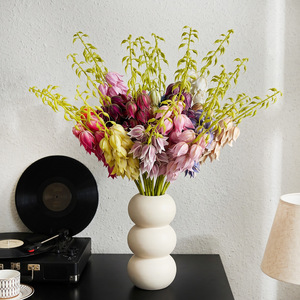 Arrangement de fleurs artificielles mixtes en plastique et tissu, imperméable, pour décoration de mariage, maison, extérieur et accessoires de photographie - Product Image 1