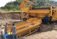 Équipement d'extraction d'or, chute spirale, machine intégrée pour l'orpaillage, adaptée à l'extraction d'or de placer/d'or de roche, fabriqué en Chine