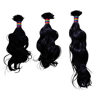 Extensiones de Cabello 100% Remy Indio con Punta K, Cabello Humano Virgen 12A de Primera Calidad, de un Solo Donante, Liso Natural, Ondulado, Súper Doble Trama - Product Image 3