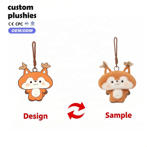 Llavero de Peluche de Animales de Dibujos Animados, Osito de Peluche, Gato, Panda, Perro, Colgante Suave, Venta al por Mayor, Juguetes de Peluche Personalizados para Niños - Product Image 1