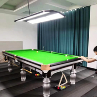 Table de billard/snooker avec cadre en acier de 7FT, 8FT, 9FT, 144 Walt, 6 lampes LED, à vendre