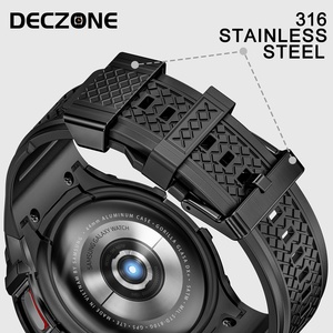 Samsung izle <span class=keywords><strong>4</strong></span>/5/6/7/Pro lüks 44mm Metal kasa nefes paslanmaz çelik ve TPU entegre bant modifikasyon kiti - Product Image 4