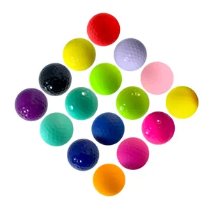 Bolas de golfe a granel barato longa distância alta qualidade 3 camadas bolas de golfe logotipo personalizado cor fosca bola de golfe