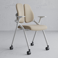 Chaise d'entraînement pliante en plastique Guangdong de couleur blanche chaise d'entraînement avec bloc-notes tables et chaises de salle d'entraînement