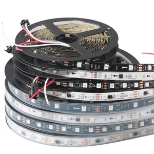 WS2811 5m/roll DC12V 2811 ic 5050 SMD independent addressable RGB led strip ,30/48/60leds/m led pixels1 ic control 3 led