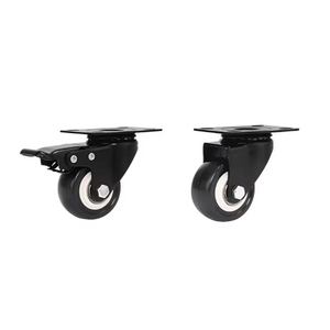 Roulettes pivotantes modernes en PVC de 1,5/2/2,5/3 pouces avec frein, roues légères pour bureau, chariot de gym, meubles de salon - Product Image 5