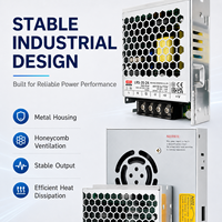 Alimentation électrique Mean Well LRS non étanche 12V 24V 48V, driver LED pour projets d'éclairage en gros, exportation d'usine