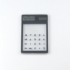 Transparent Solar Powered Mini Calculator JHD-815 8 Digits Touchscreen For Students With Logo Printing Option - Product Image 3