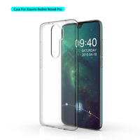 Coque en TPU pour Xiaomi Redmi Note 8 Pro, étui de téléphone Transparent Ultra mince et souple avec coque transparente
