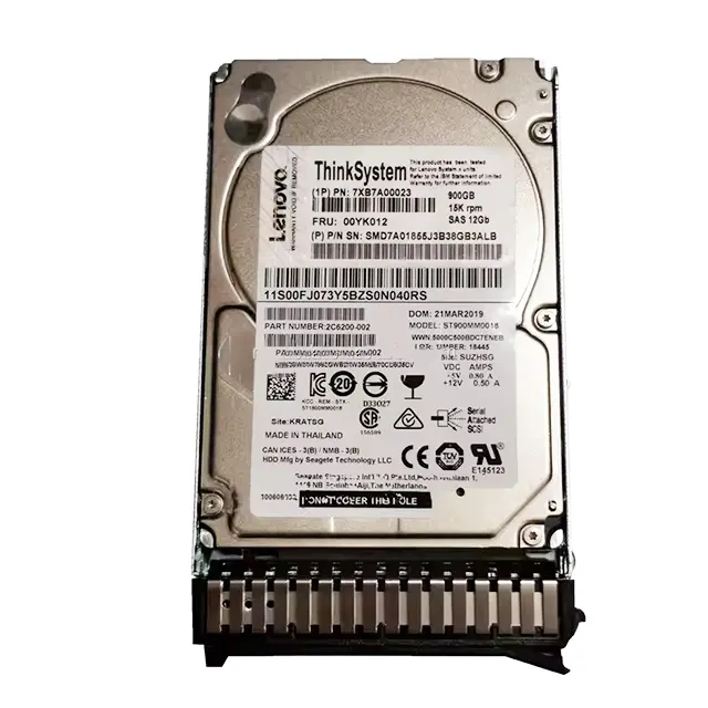 卸売7XB7A00023 900GB HDD 00YK012 15K Sas 12G内蔵HDD2.5インチサーバーハードディスクドライブSR550 SR560 SR650用