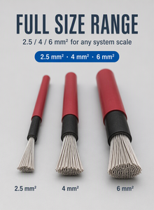 Cable Solar Fotovoltaico TUV-mark & CE H1Z2Z2-K, Cobre Estañado Clase 5, <span class=keywords><strong>EN50618</strong></span>, -40~90 ℃ Cable Unipolar de 2.5/4/6 mm² con Vida Útil de 25 Años - Product Image 3