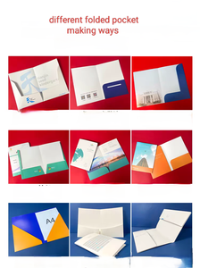 Biểu tượng tùy chỉnh A5/A4 giấy tái chế tài liệu trình bày thư mục hai túi kinh doanh khe cắm thẻ Văn Phòng TrườNg tập tin quản lý - Product Image 5