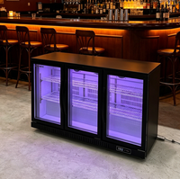 Refroidisseur de bouteilles de vin LED lumineux avec option de couleur personnalisée pour bars commerciaux haut de gamme dans les restaurants