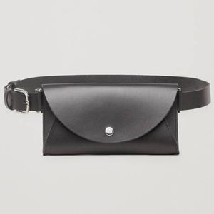 <span class=keywords><strong>Riñonera</strong></span> pequeña de piel lisa personalizada para mujer, Bolso pequeño con cinturón, tipo sobre, para la cintura - Product Image 5