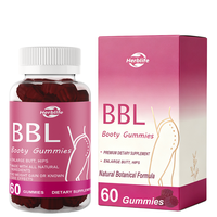 Complément Alimentaire HALAL pour Femmes - Gummies Naturels pour l'Amélioration des Fesses et l'Augmentation des Hanches, 60 Gummies, OEM Disponible